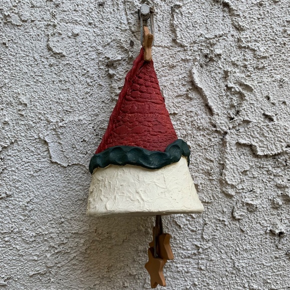 Artisan Clay Santa Bell by S.Seager - Picture 2 of 4